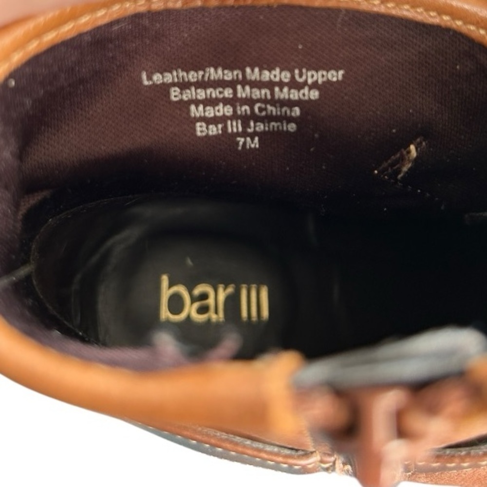 BAR III Women’s Leather Boots Booties Chestnut Tan Brown Size 7 EC - Picture 10 of 10